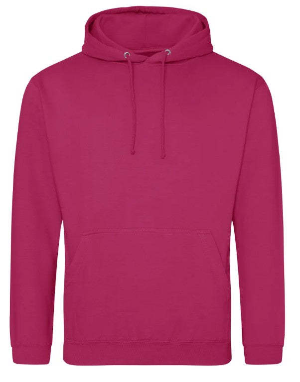 Sweat à Capuche couleur Hot Pink personnalisé avec broderie sur mesure. Créez une pièce unique à votre image grâce à notre savoir-faire artisanal et nos finitions de qualité.
