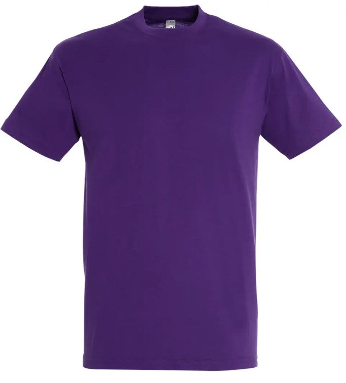 T-shirt couleur Violet Foncé personnalisé avec broderie sur mesure. Créez une pièce unique à votre image grâce à notre savoir-faire artisanal et nos finitions de qualité.