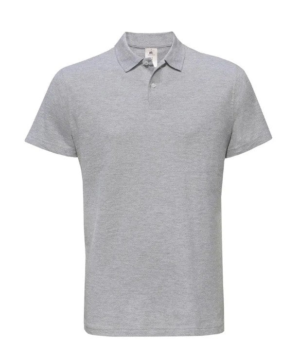 Polo couleur Heather Grey personnalisé avec broderie sur mesure. Créez une pièce unique à votre image grâce à notre savoir-faire artisanal et nos finitions de qualité.
